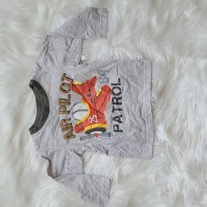 Toddler airplane long-sleeved shirt
